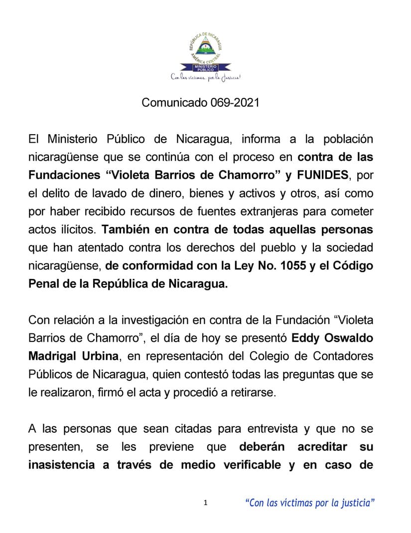 COMUNICADO